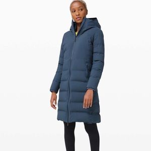 Lululemon Sleet Street Long Jacket Iron Blue Size 4